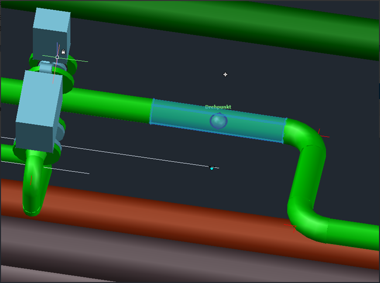 Red centerline does not show up when selecting components in AutoCAD