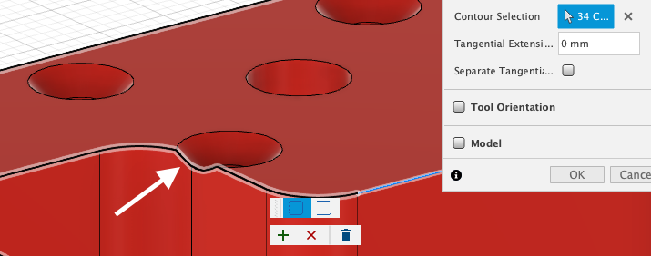 "Warning: Empty Toolpath [...]" For 2D Chamfer Toolpath In Fusion