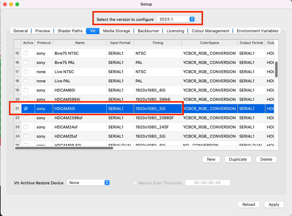 No se ha detectado un VTR específico en Flame