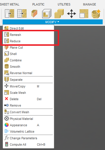remesh and reduce