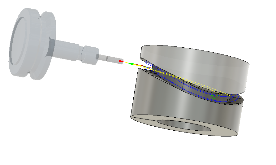 How to create a CAM path or modeled slot into a cylinder in Fusion 360