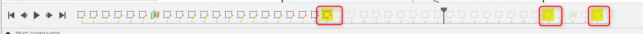 Highlighted features in the timeline