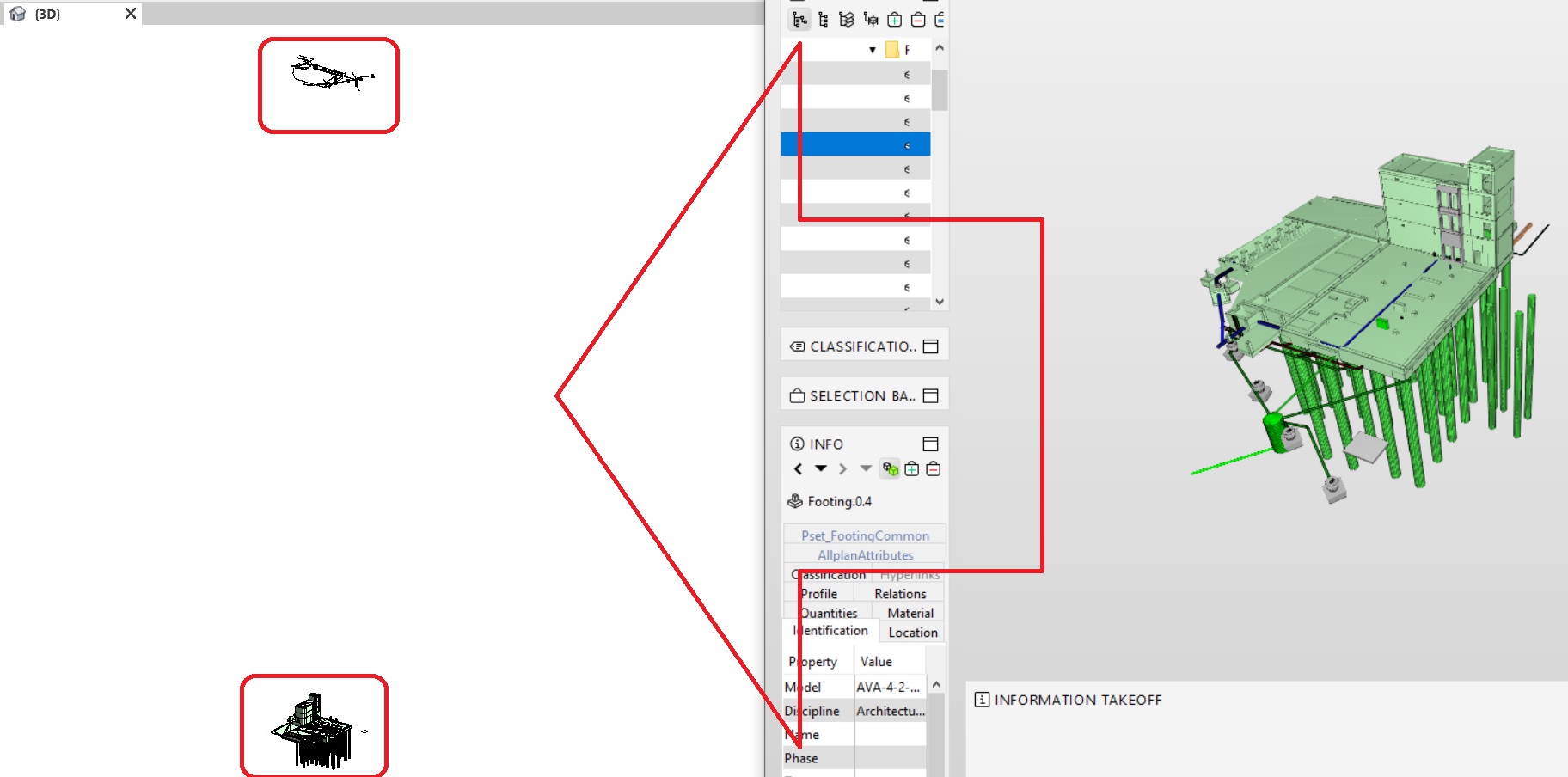 Tuberías de modelo IFC vinculado lejos del modelo en Revit