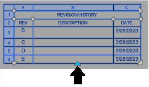 Adding A Revision In The Revision History Table Generates A New Table 