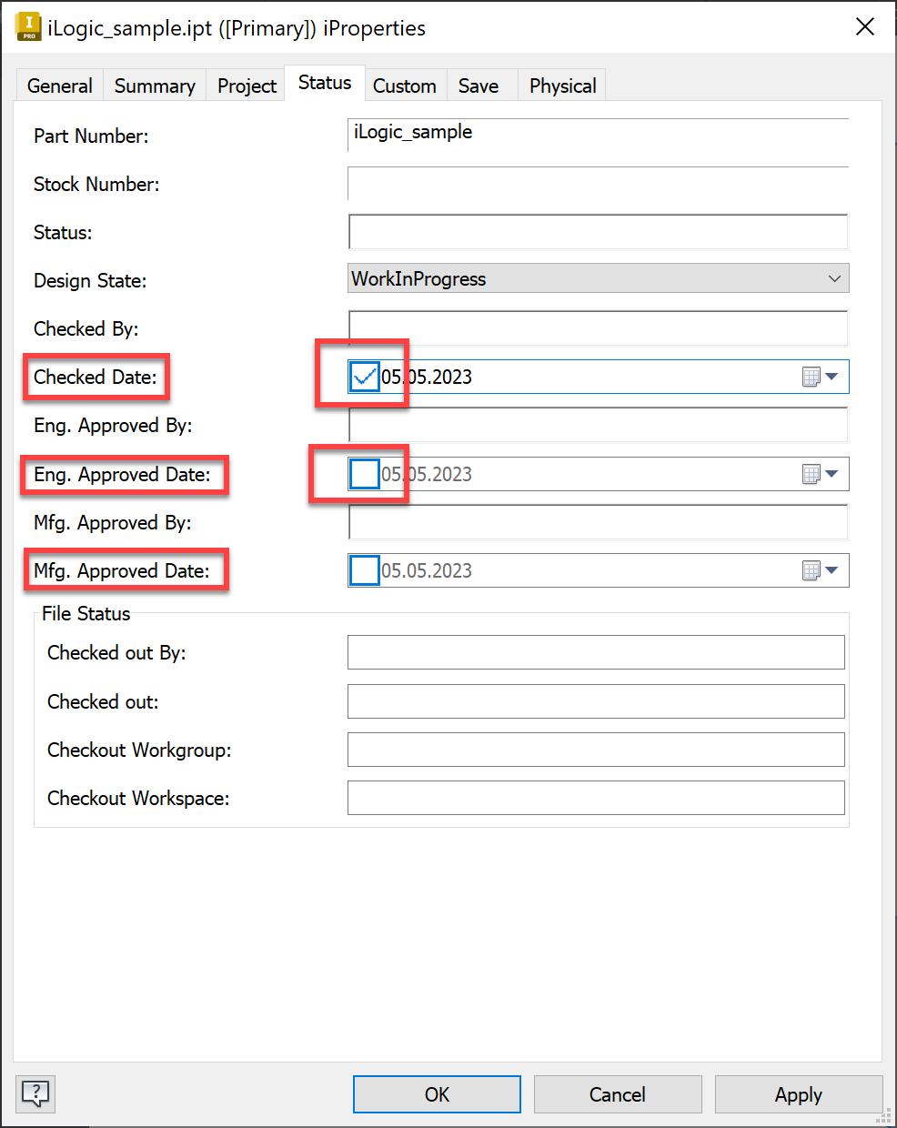 Cancelled Check Example