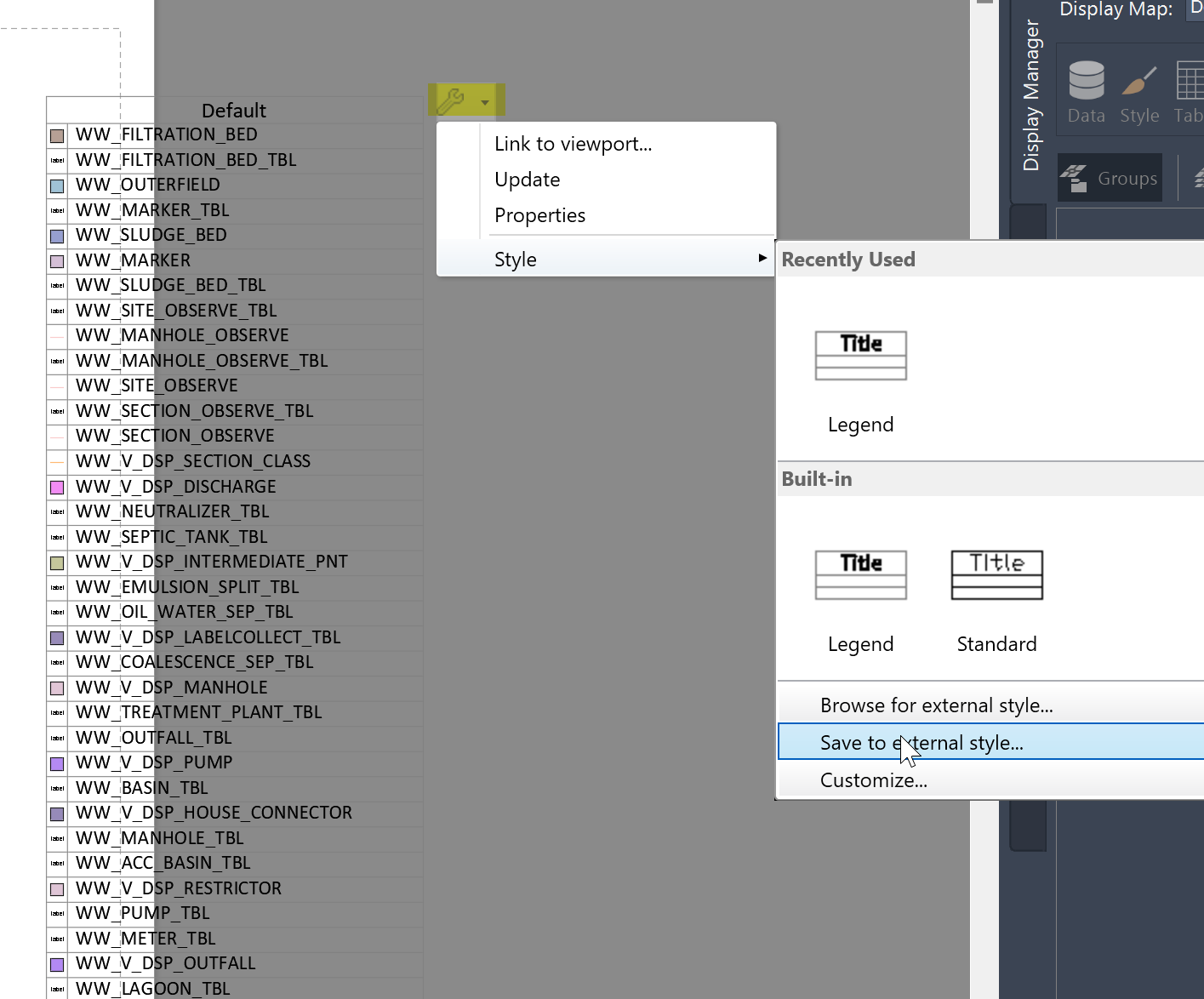 Inserir Legenda Em Novo Dwg é Muito Pequena Comparando Com Desenhos Existentes No Autocad Map 3d 6020