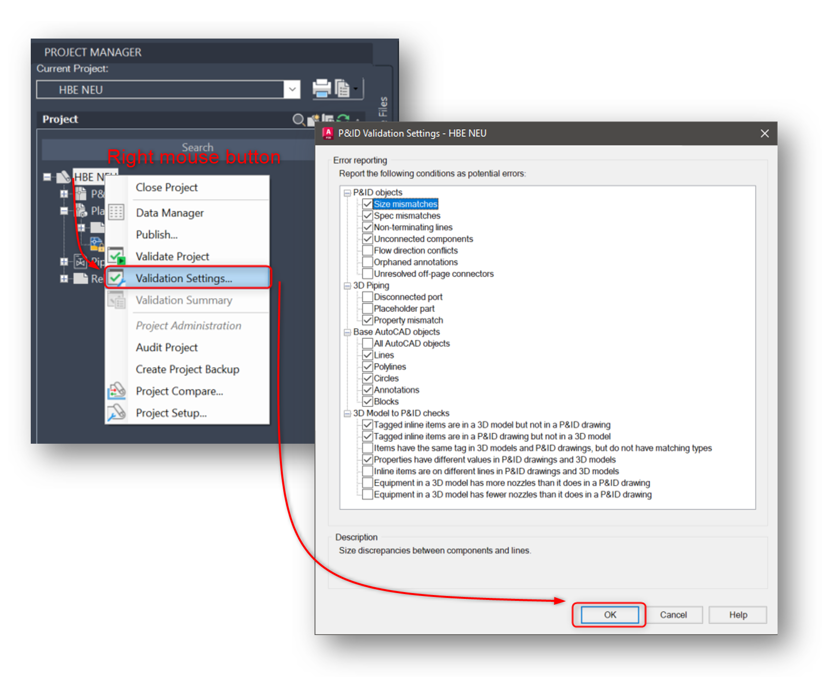 Navisworks Freedom Help | Database Entry From Plant 3D Is Not Displayed ...