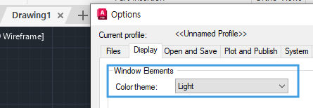 Is it possible to change the color of file tabs in AutoCAD products?