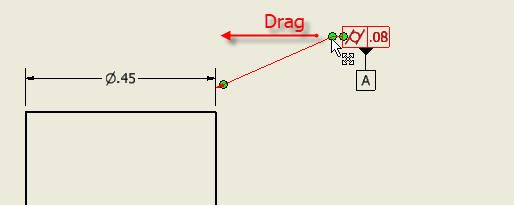 Adding leader to Feature Control Frame in a drawing causes Inventor to ...