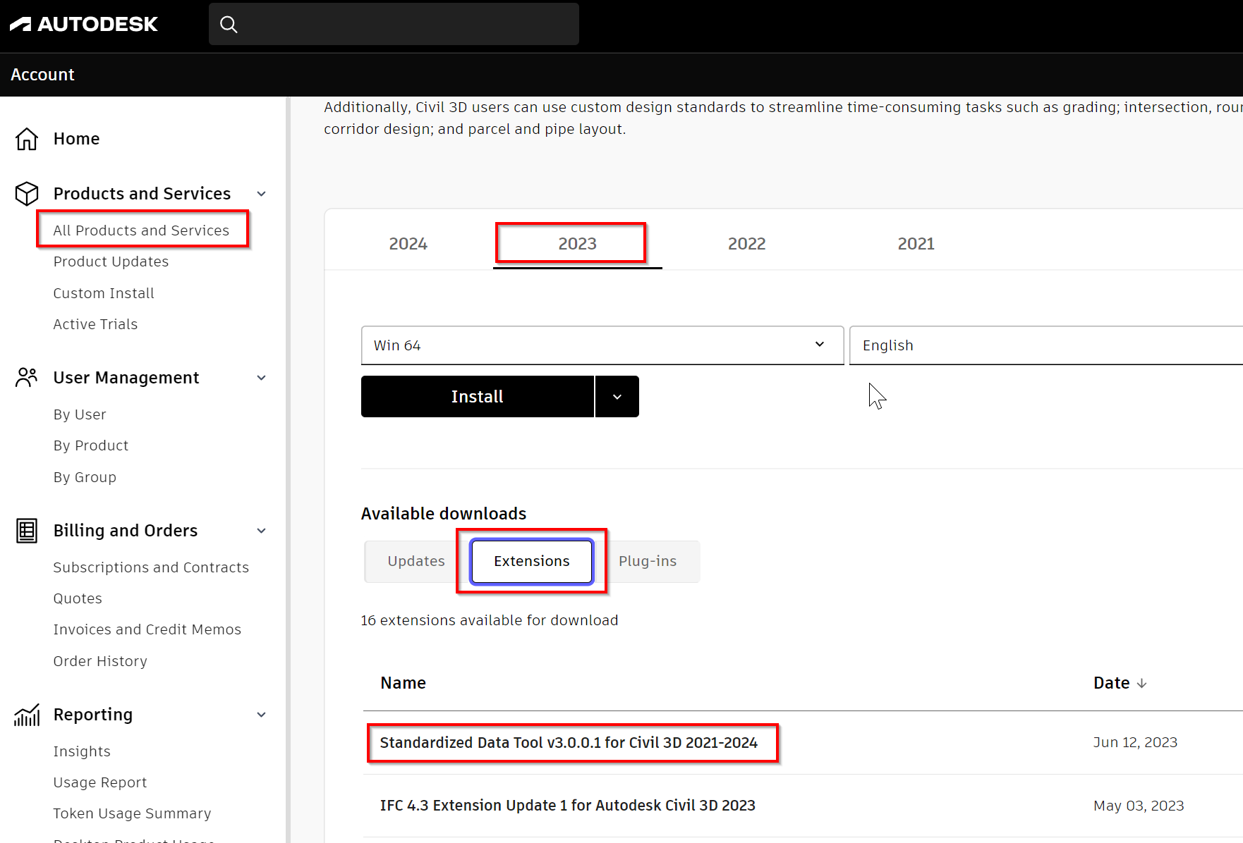 Download the Autodesk Standardized Data Tool