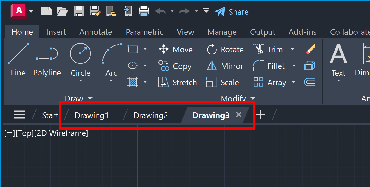 Drawing file tabs stuck or unresponsive in AutoCAD