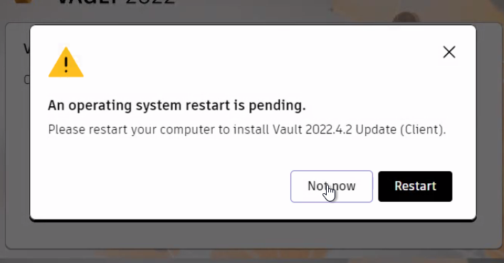 Vault Client hanging after startup