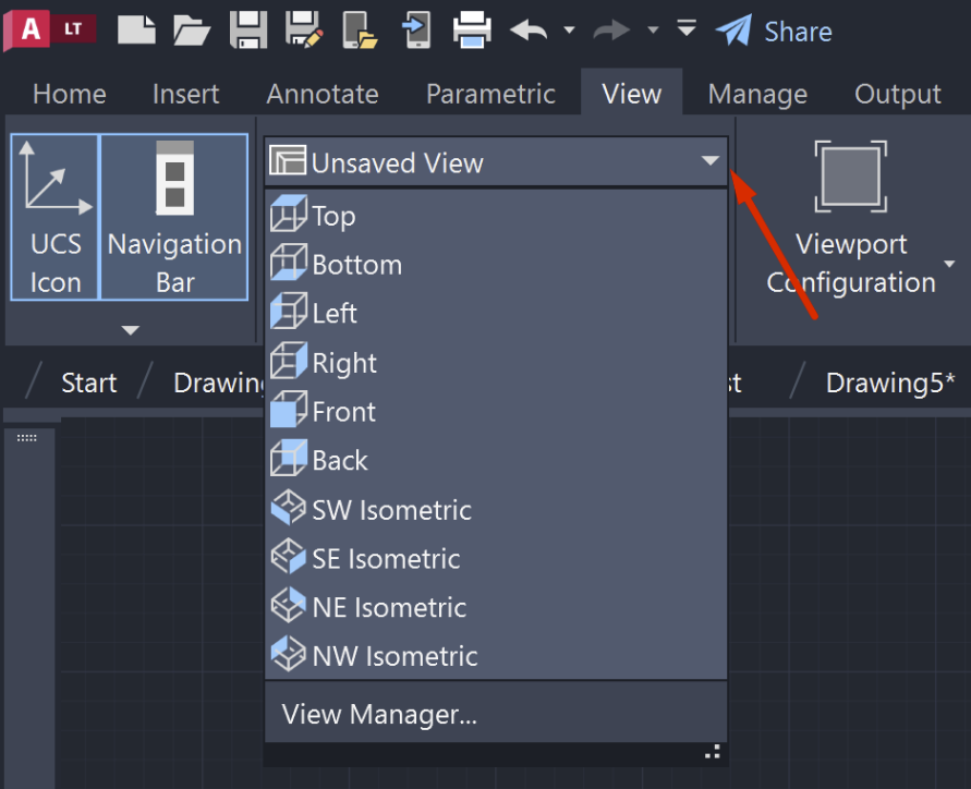 Using the VIEWCUBE in AutoCAD LT