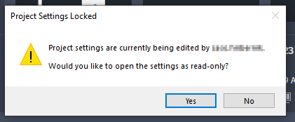 プロジェクト設定はロックされています」と表示され、AutoCAD Plant 3D