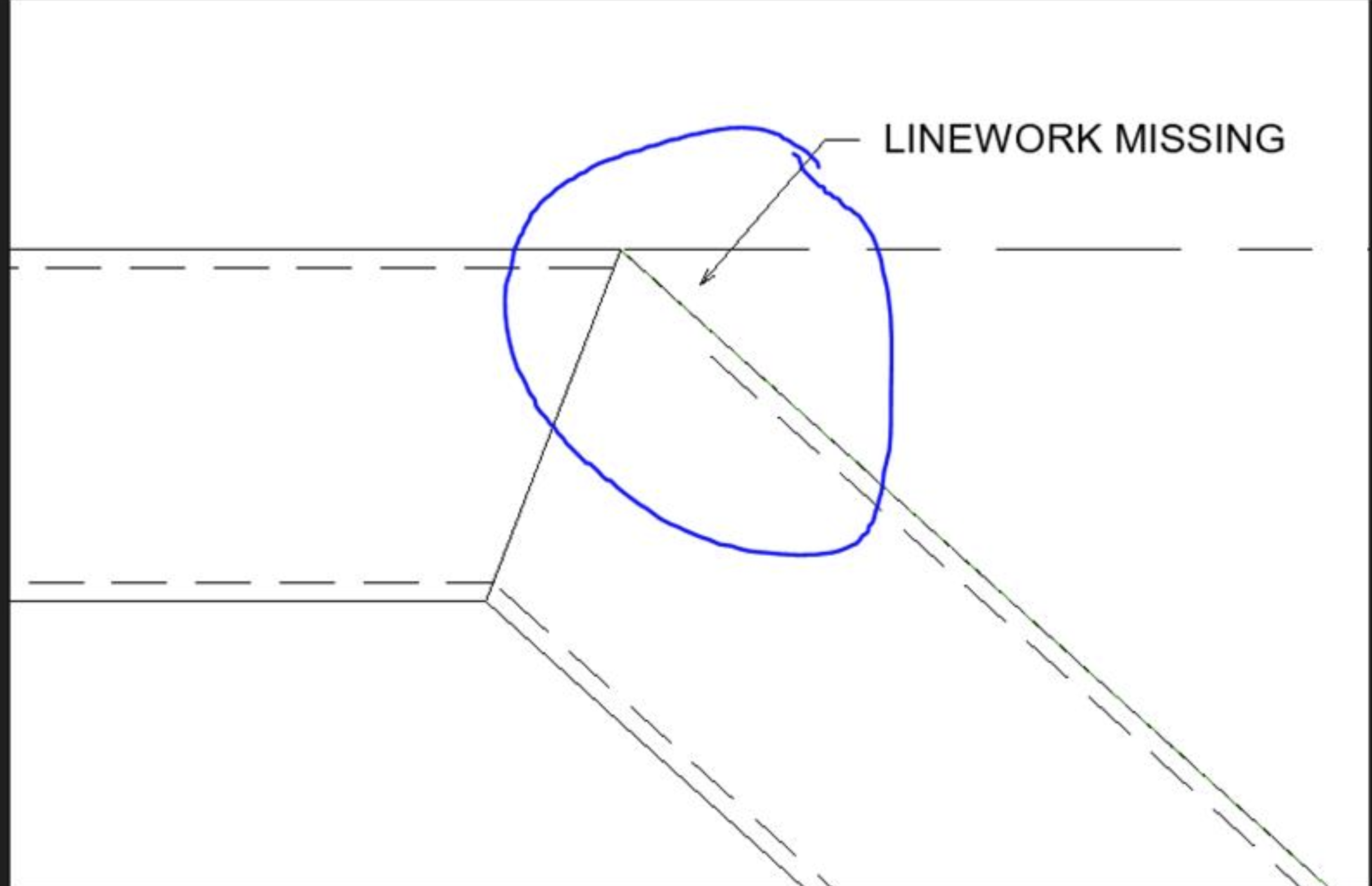 Hidden lines are missing for sloped beam in section view in Revit