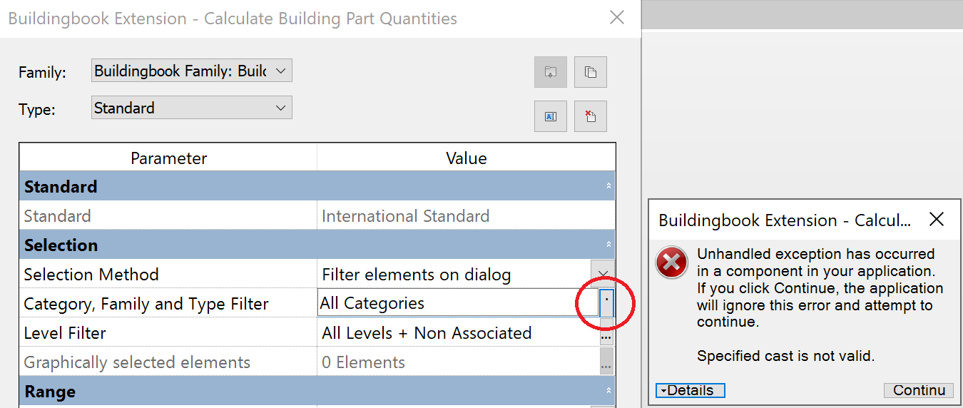 Unable to select rooms by room groups in the Areabook Extension for