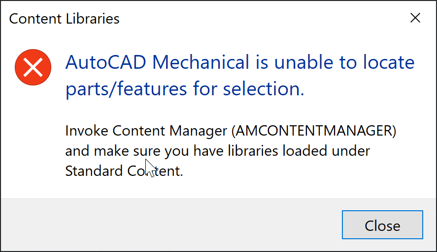 AutoCAD Mechanical が特定のコマンドにアクセスしたときに、選択する