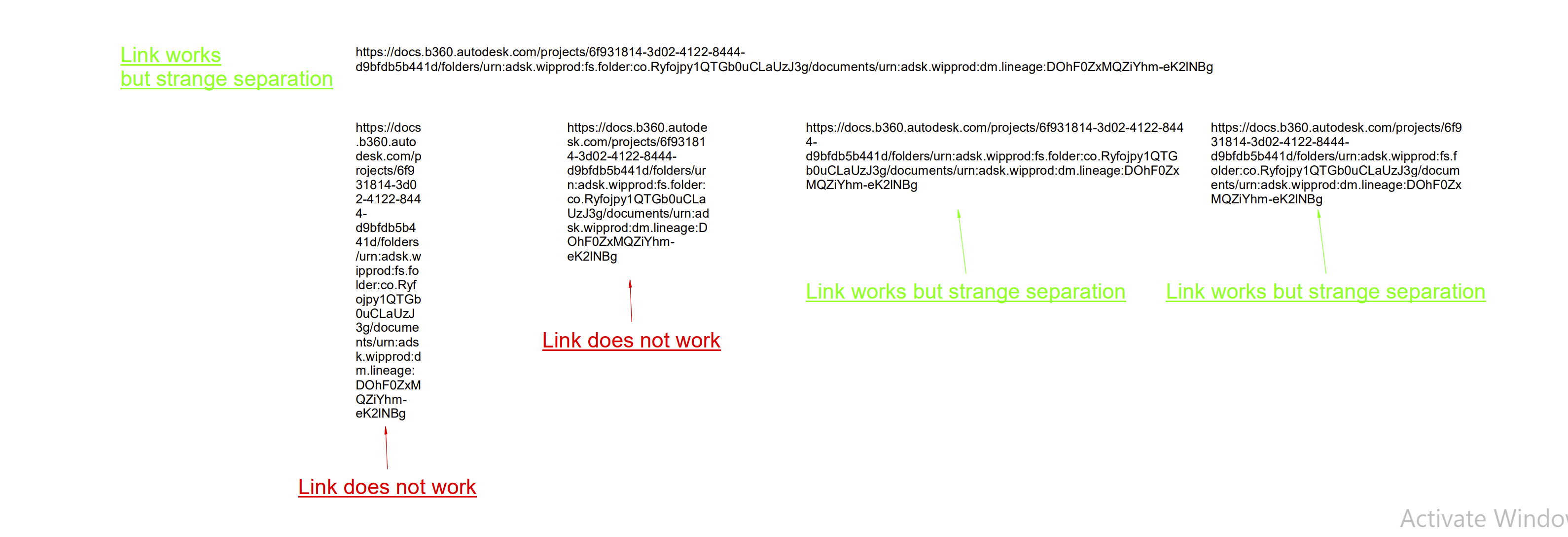 Broken hyperlinks in PDF readers at specific text wrapping when ...
