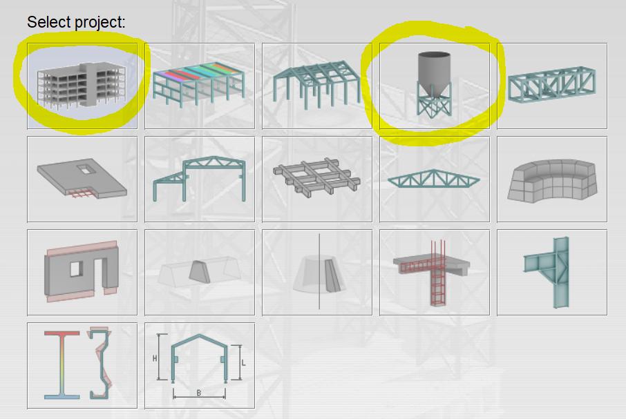 Which structure type should be used to simulate concrete deck supported