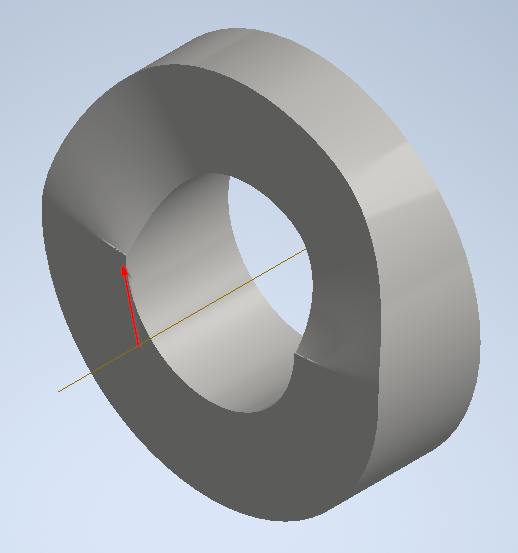 For particular settings, an incorrect cylindrical cam created with