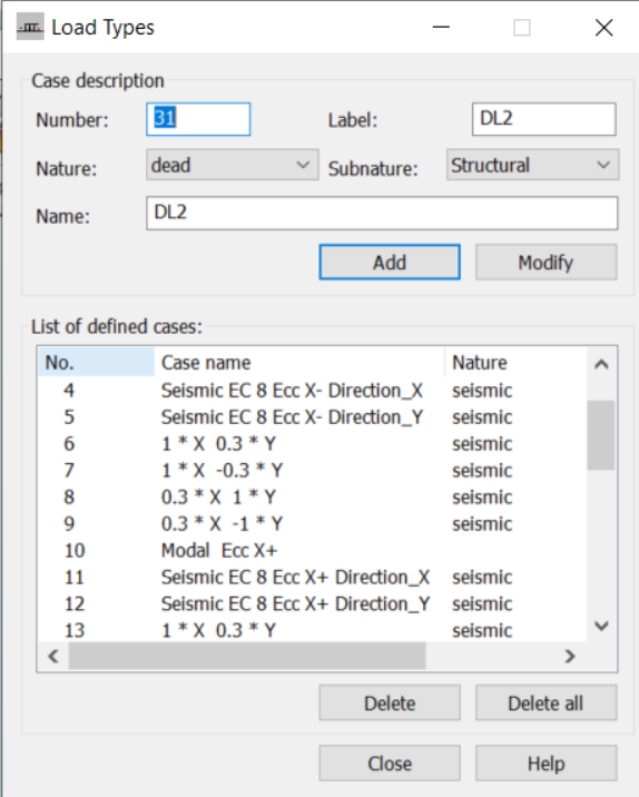 Is it possible to generate seismic load cases with all necessary ...