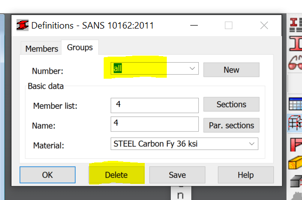 How to delete code check groups for steel/timber design in Robot ...