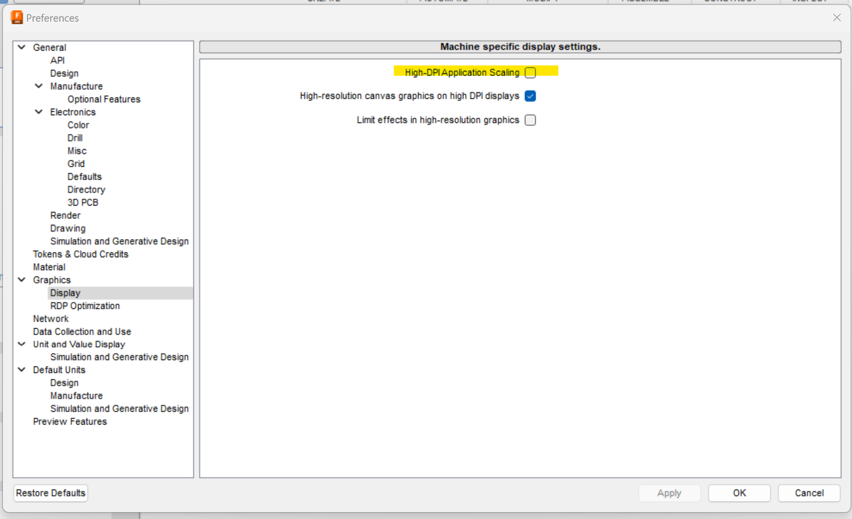 A body, sketch, or component is not visible in Autodesk Fusion