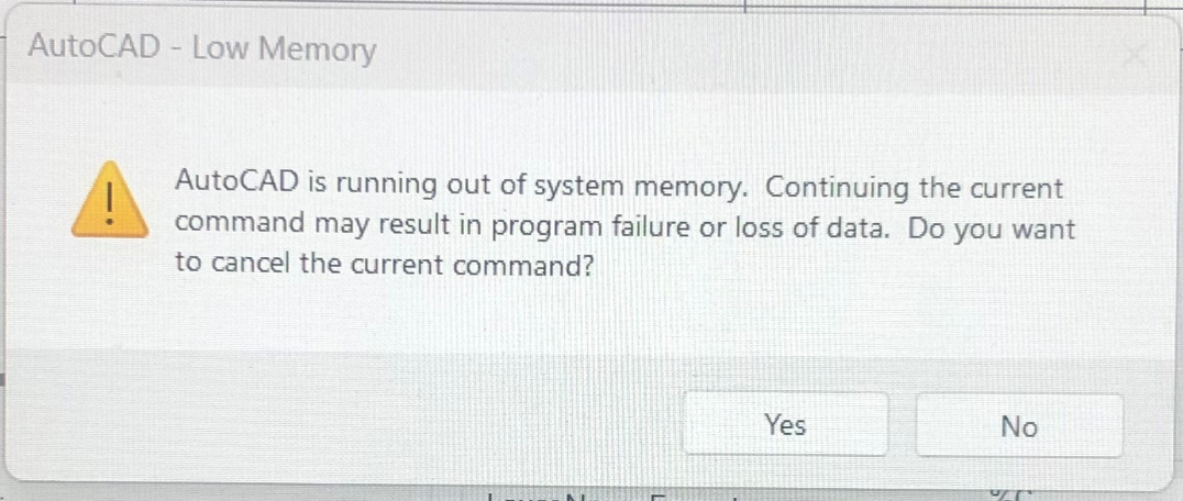 Solved: -17500 System Our of Memory Exception - NI Community