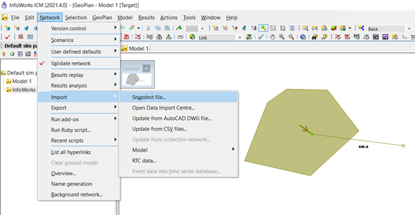 Resetting default simulation parameters in InfoWorks ICM