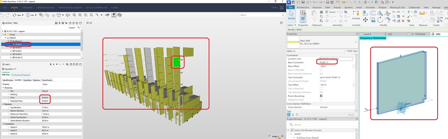 Assemblies with wrong Level assigned exporting IFC from Revit