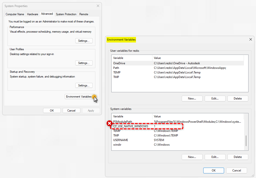Black home screen in ReCap Pro