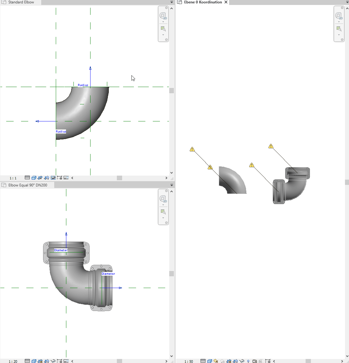 在Revit中，将折弯更改为其他类型时显示“更改MEP管件的族可能会导致意外结果”