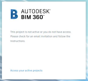 The Project Is Not Active When Trying To Access One Specific