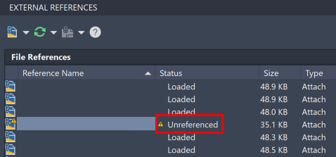 External reference (Xref) is missing or unresolved in AutoCAD