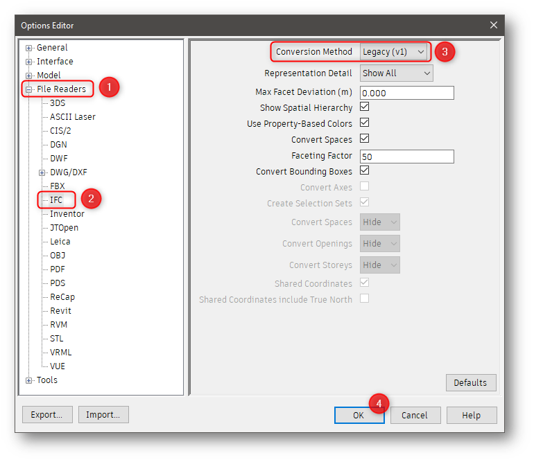 When opening or appending to NWF/NWD files containing an IFC model from ...