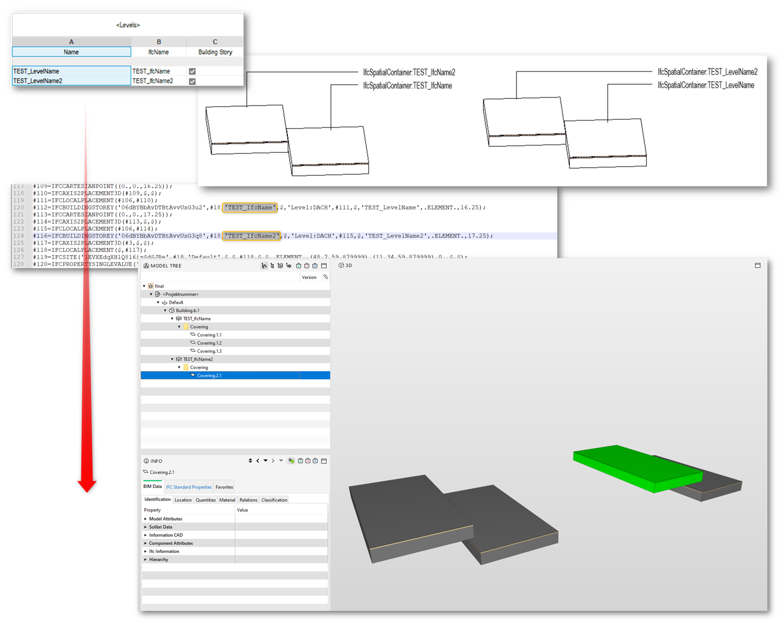 How to override level of element when exporting IFC from Revit
