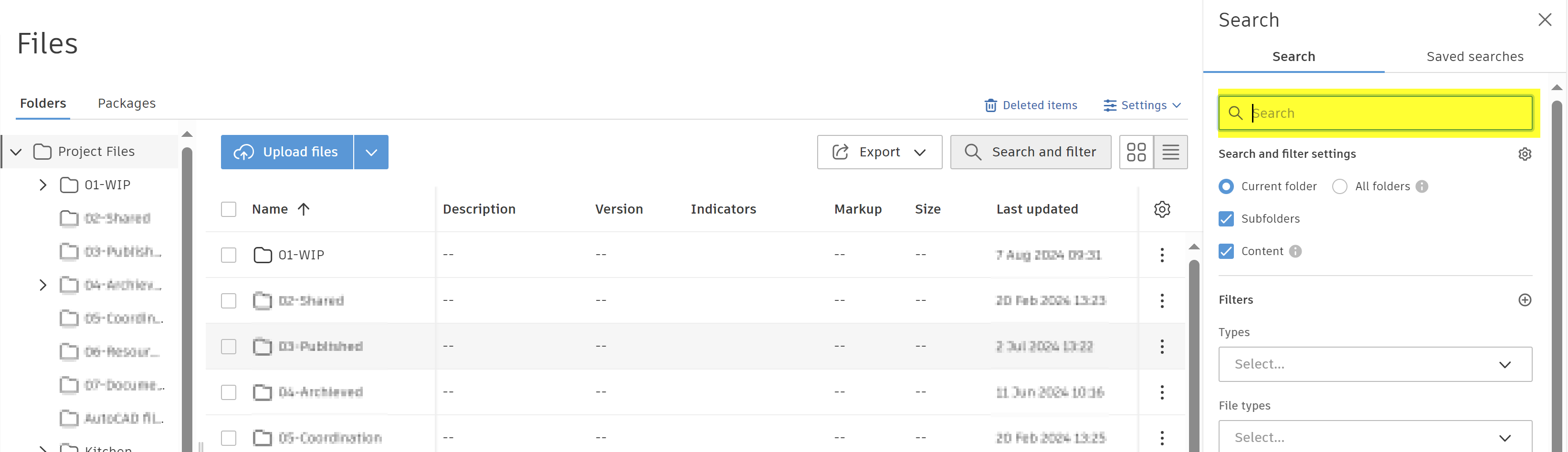 Unable to find files or folders in Autodesk Forma