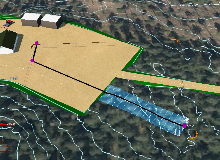 Wrong surface is used when using the Parking tool in InfraWorks