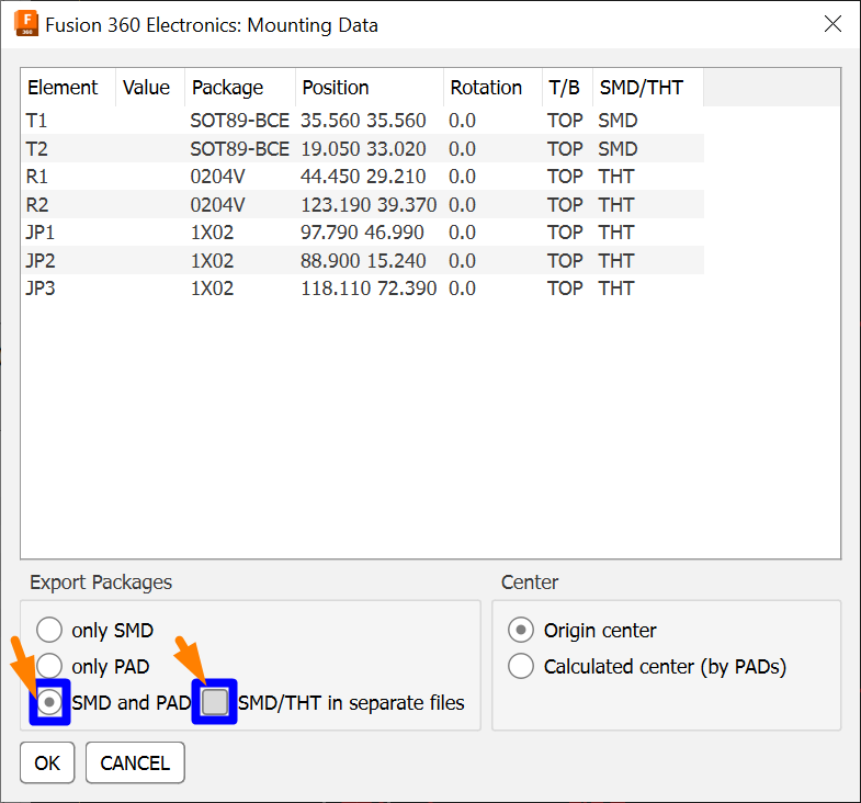 Missing PCB Through Hole (THT) components in Pick and Place files ...