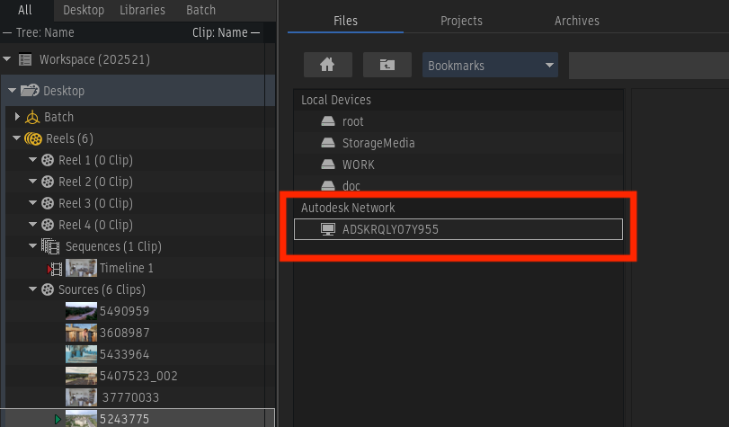Linux FlameからMac FlameにAutodesk Network経由でアクセスができません