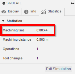 Toolpath machining time is different from simulation statistic time in ...