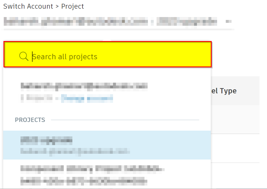 并非所有云项目都显示在 Revit 主页中