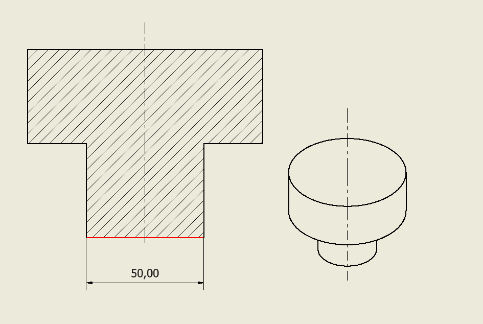 Aucun Symbole De Diam Tre Dans La Vue En Coupe D Un Dessin Inventor