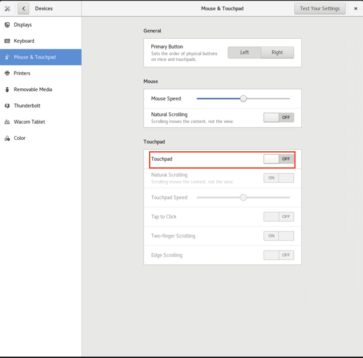 How to disable Wacom touch function in HP Anyware PCOIP for Flame
