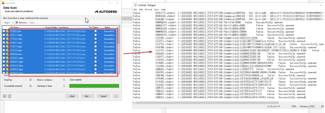 Vault Autoloader for SOLIDWORKS files does not generate Scan Analysis ...