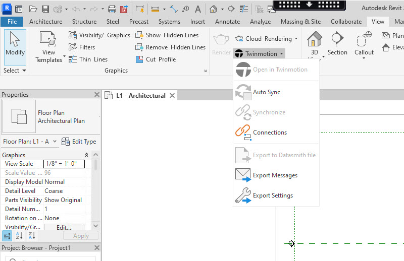 Twinmotion is missing in Revit