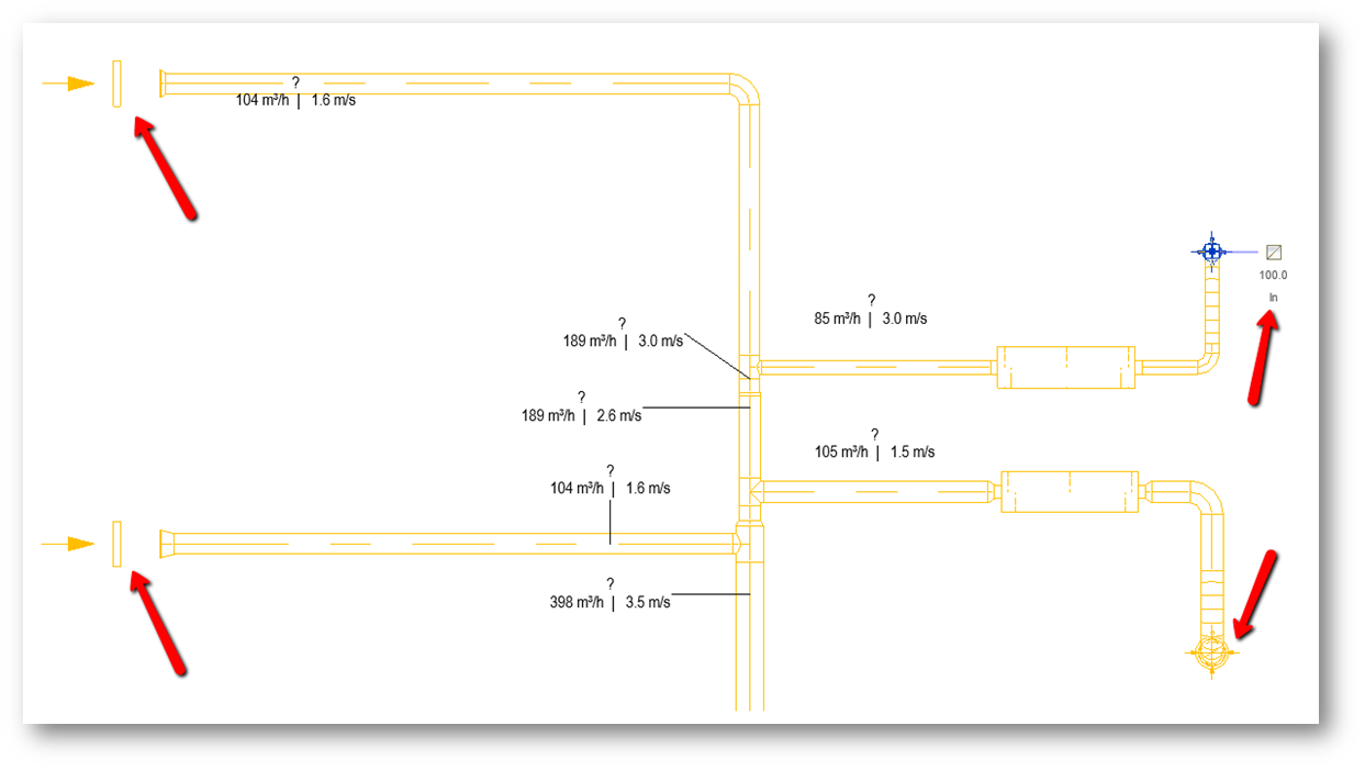 Calcul du débit d'air incorrect dans Revit