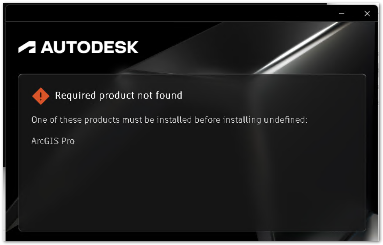 Required product not found