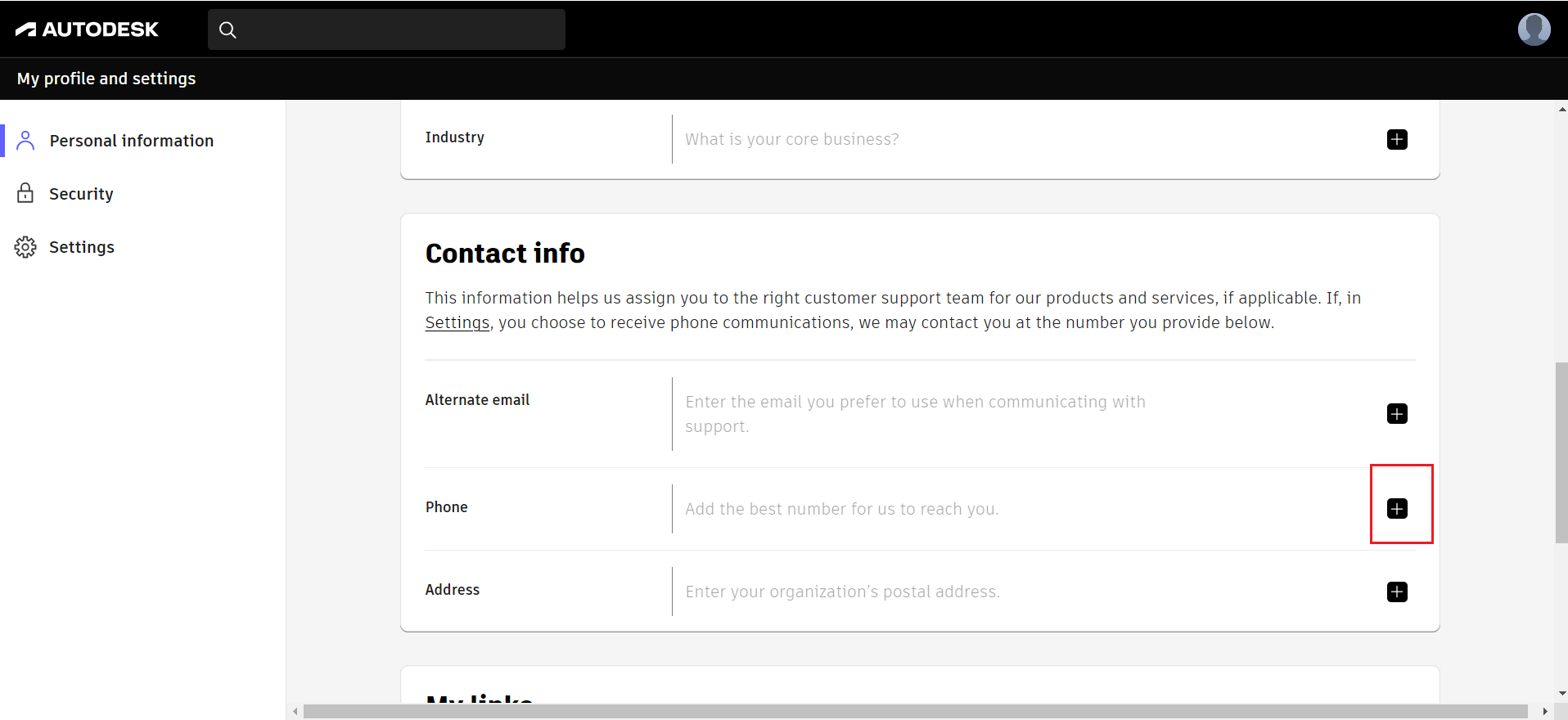 How to update project member's phone number in ACC