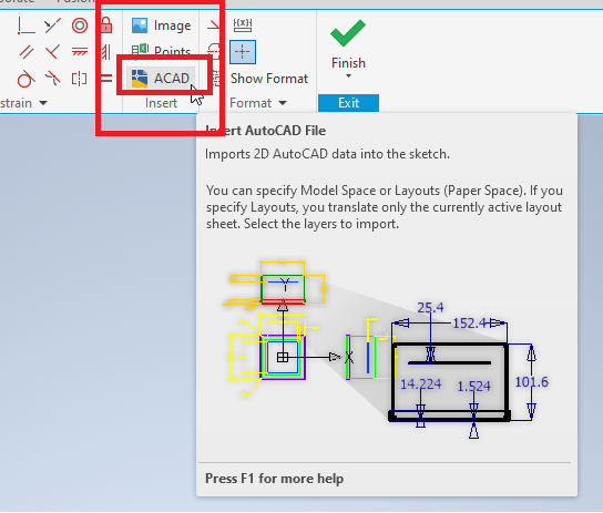 How to create a 3D part from 2D geometry in Inventor